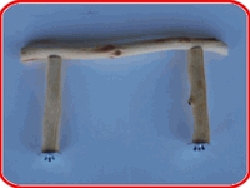 Perch on This Sandblasted Manzanita Double T-Perch