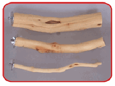 Perch on This Sandblasted Manzanita Perches - 12 inches